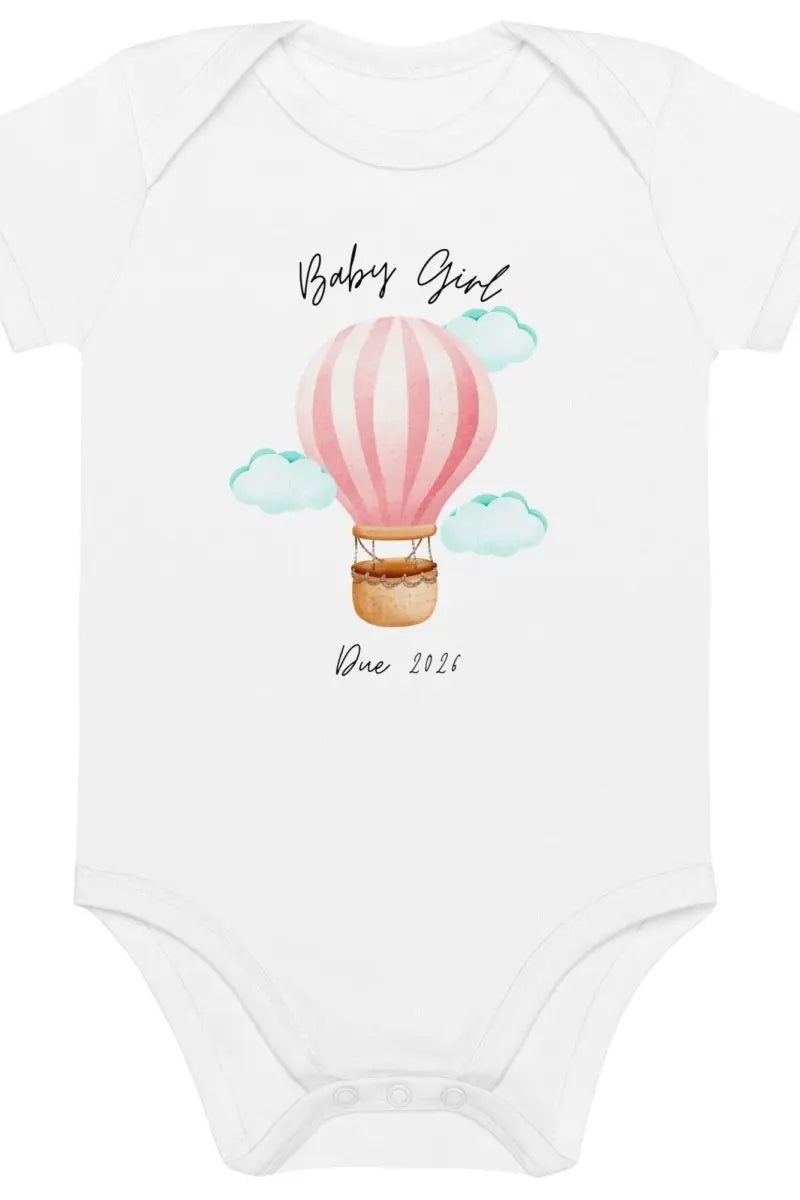 Baby Girl Due (Personalised Name Bodysuit) Cozy Crew Club
