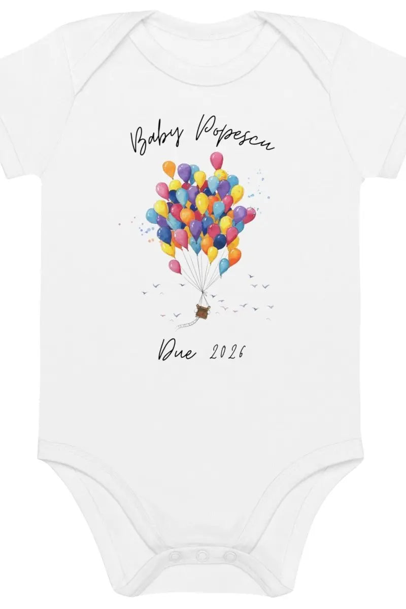 Baby Surname Due (Personalised Name Bodysuit) Cozy Crew Club