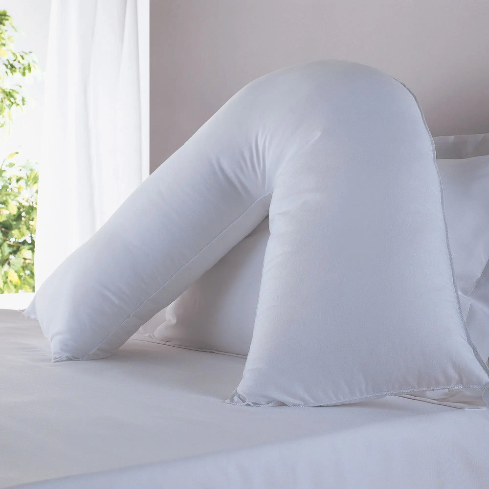 Back Support V- Shape Pillow The Fine Bedding Company