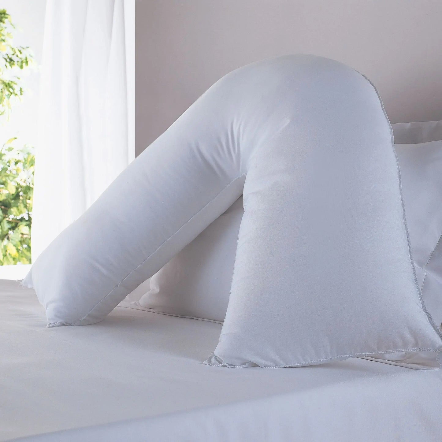 Back Support V- Shape Pillow The Fine Bedding Company