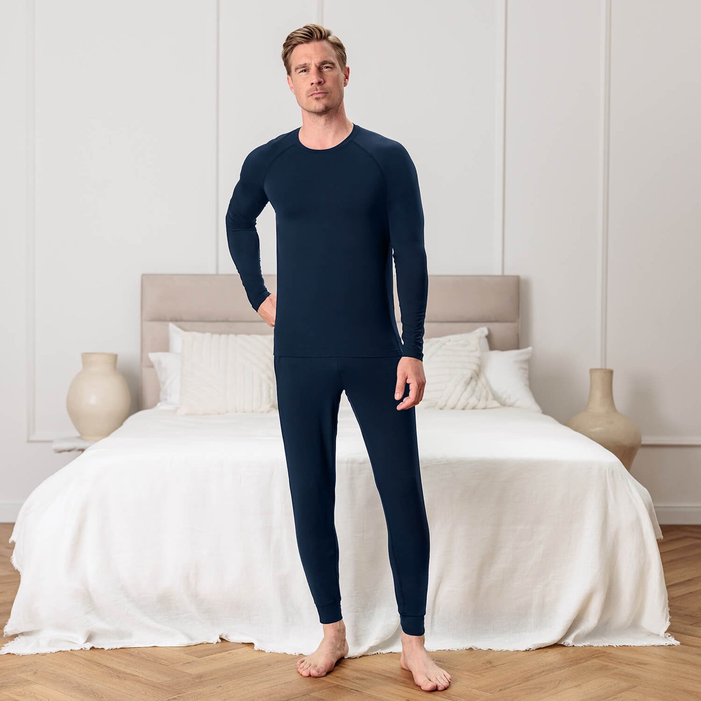 Dagsmejan Men's Balance Pajama Pants - Midnight blue - image 2