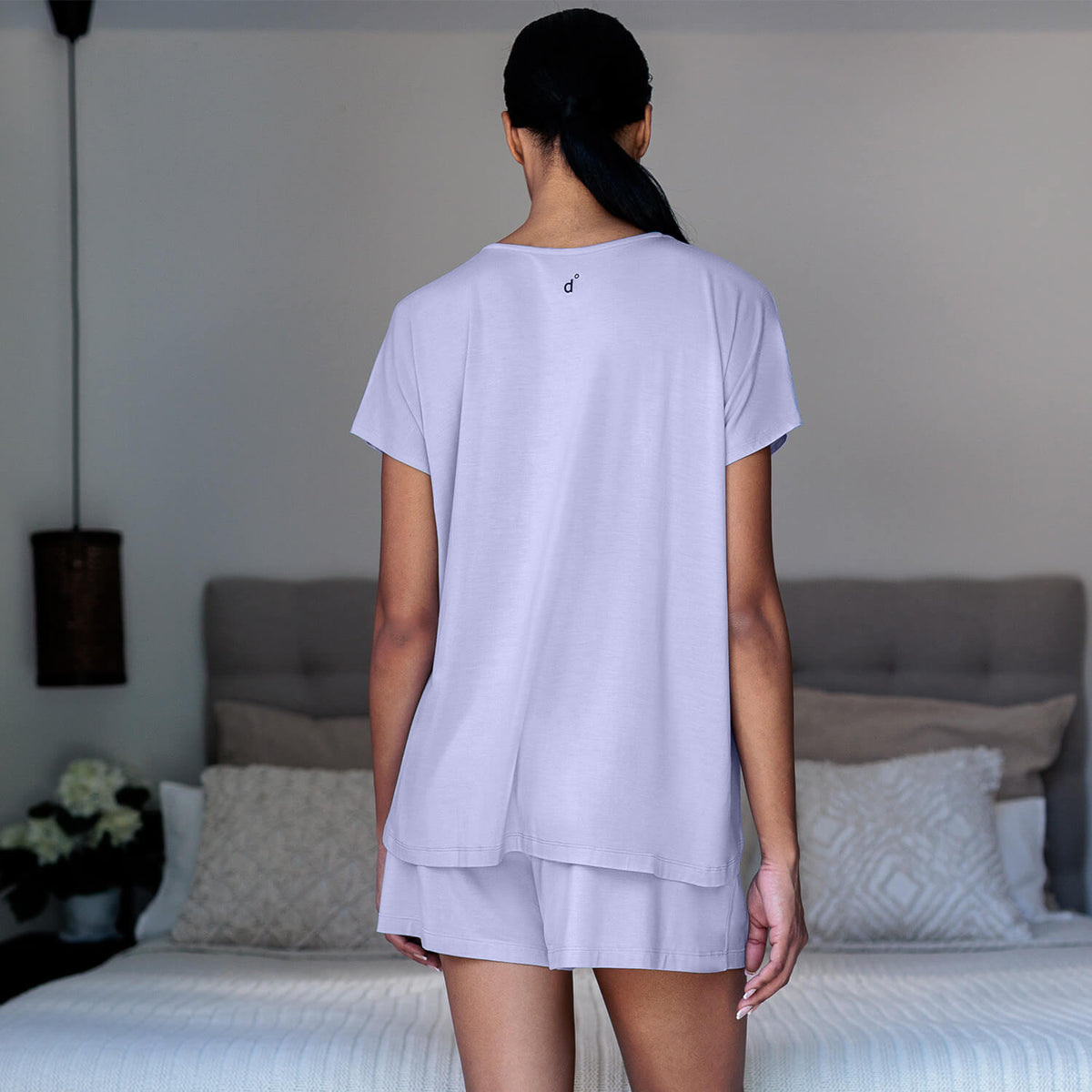 Dagsmejan Women's Balance Short Sleeve Pajama Top - Morning sky - image 5