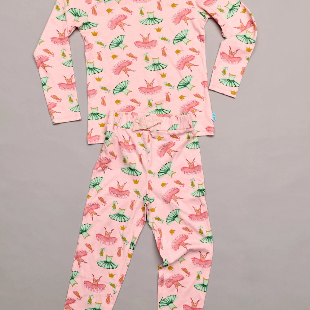 Ballet Print Girls Pull on Pyjamas Luca and Rosa