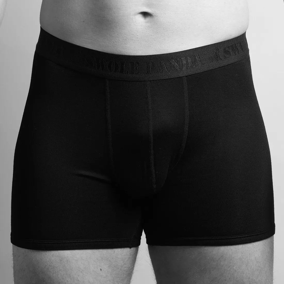 Bamboo Boxers - Black / Black Band Swole Panda