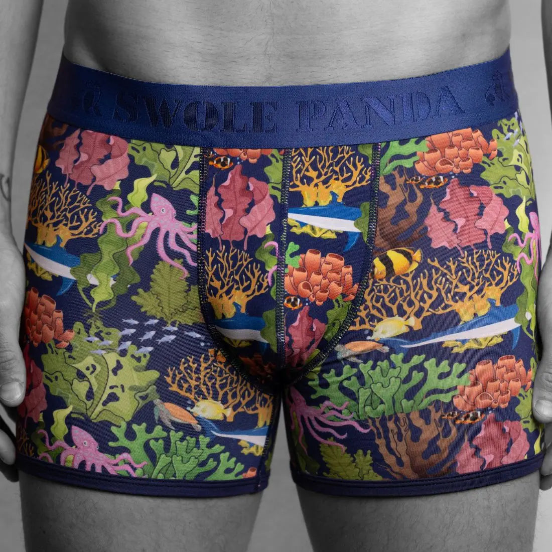 Bamboo Boxers - Marine Swole Panda