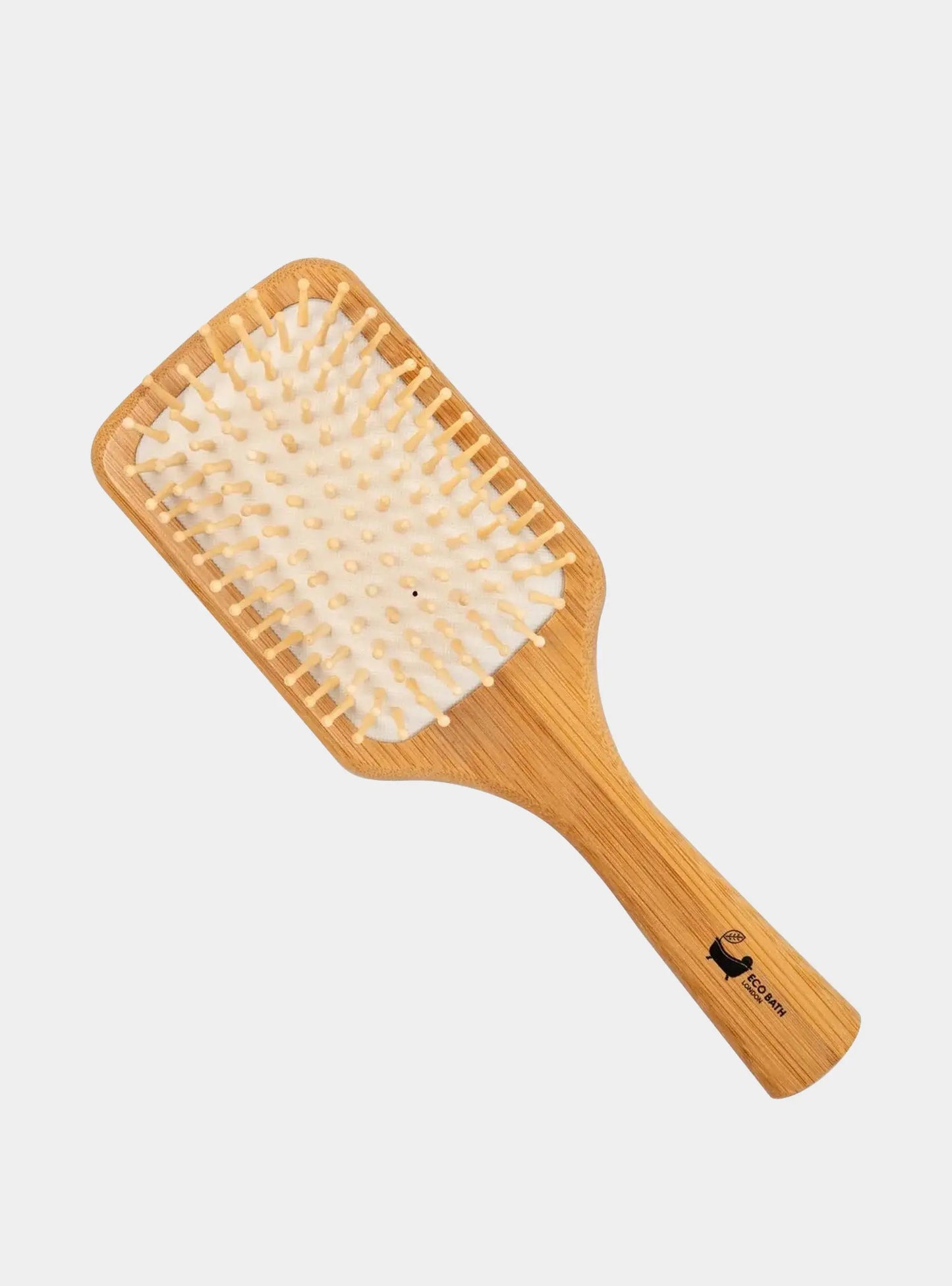 Bamboo Hairbrush with Wooden Pins - Eco-Friendly Paddle Detangler for Long, Thick, and Curly Hair Eco Bath London