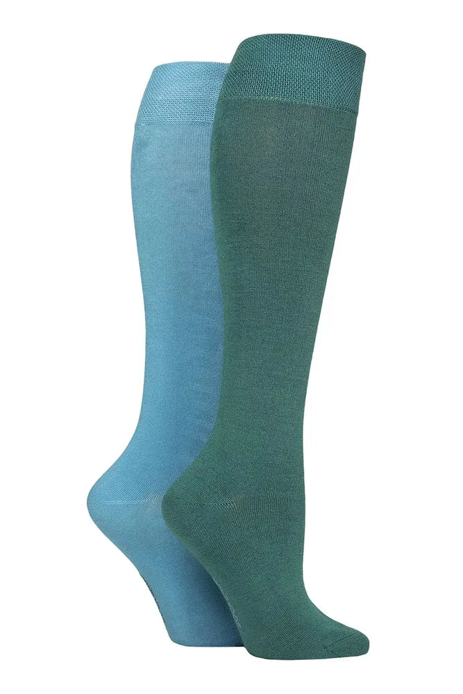 Bamboo Knee High Socks with Smooth Toe Seams Storm LazyPanda