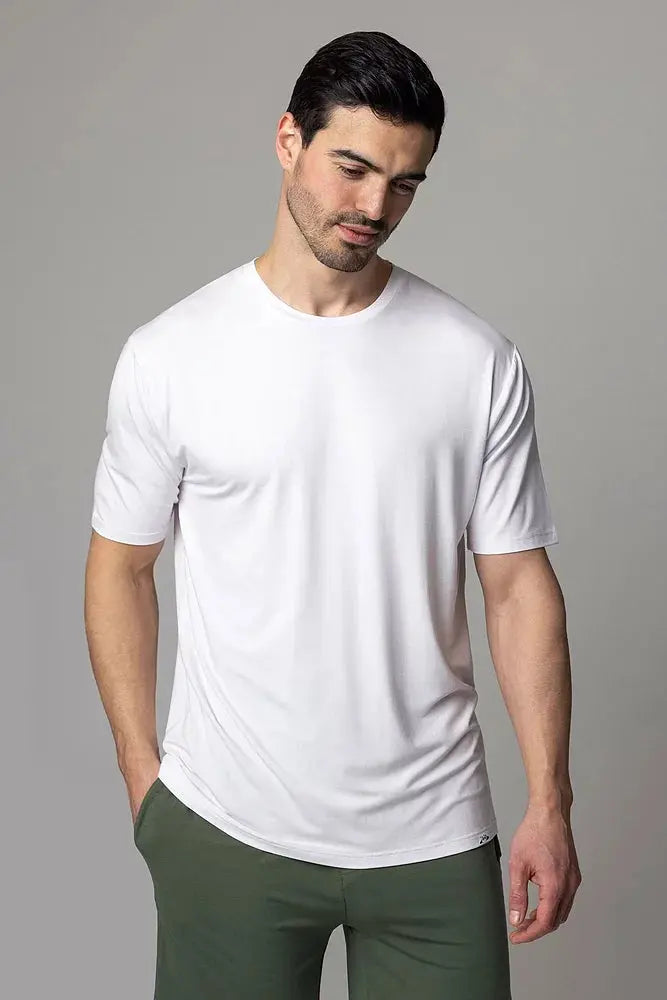 Bamboo Mens Loungewear T-Shirt LazyPanda