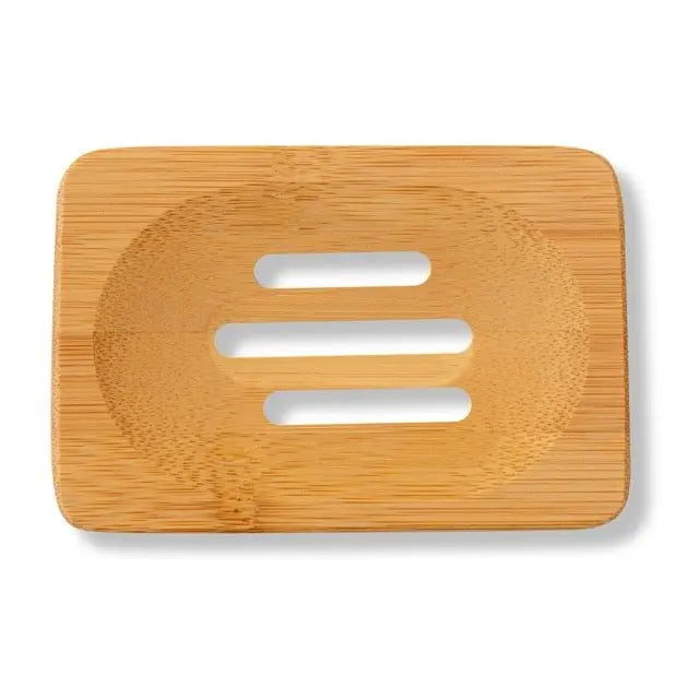 Bamboo Rectangle Soap Dish Eco Bath London