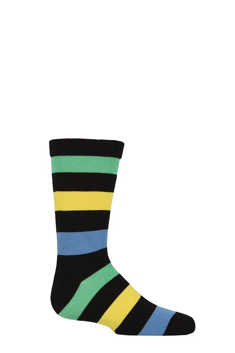 Bamboo Socks with Comfort Cuff and Smooth Toe Seams Black Blue Green LazyPanda