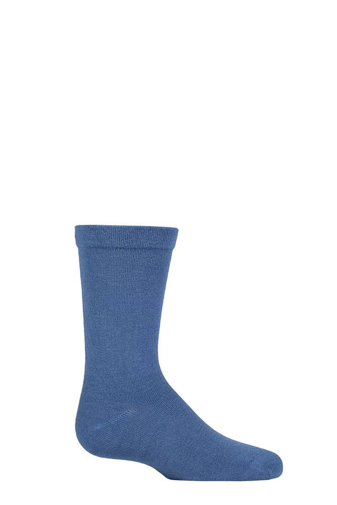 Bamboo Socks with Comfort Cuff and Smooth Toe Seams Denim LazyPanda