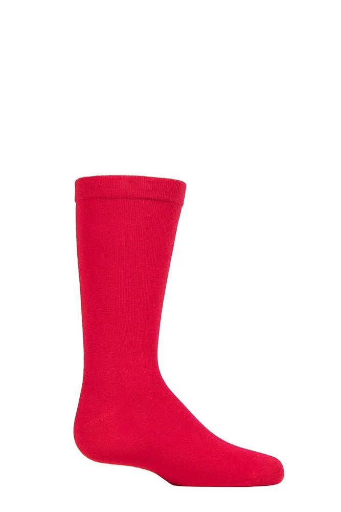 Bamboo Socks with Comfort Cuff and Smooth Toe Seams Red LazyPanda