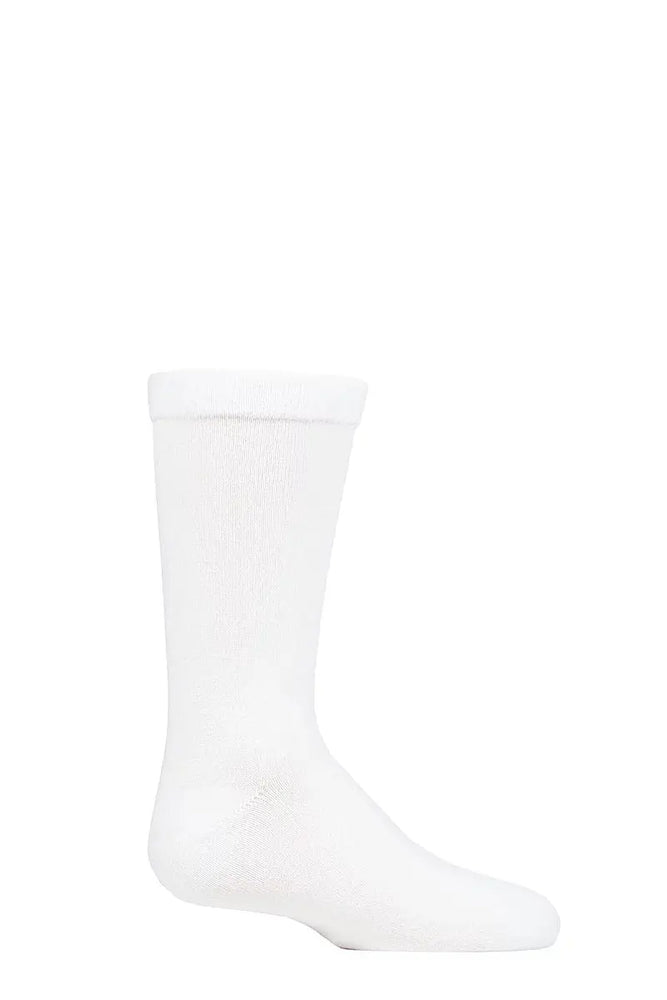 Bamboo Socks with Comfort Cuff and Smooth Toe Seams White LazyPanda