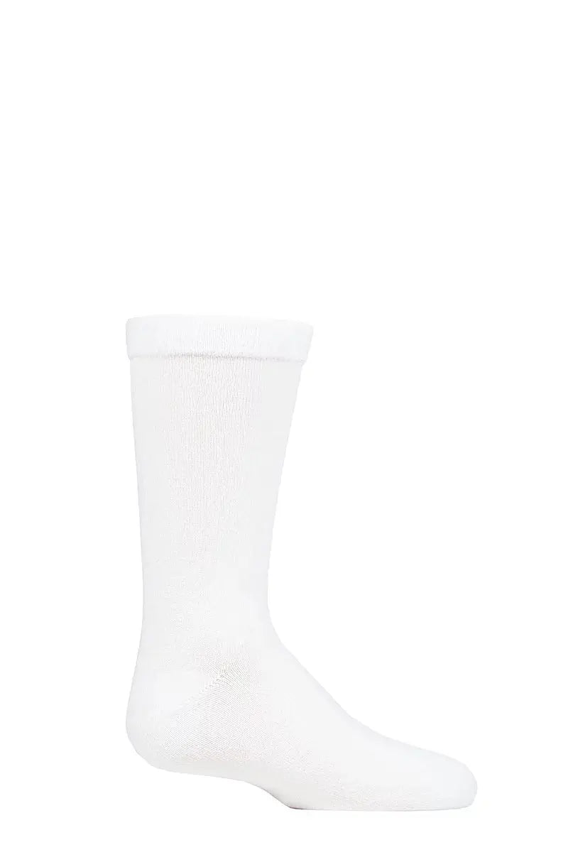 Bamboo Socks with Comfort Cuff and Smooth Toe Seams White LazyPanda
