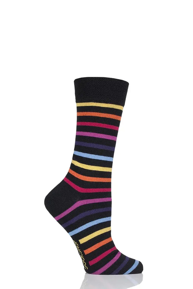 Bamboo Socks with Smooth Toe Seams Chasing Rainbows LazyPanda