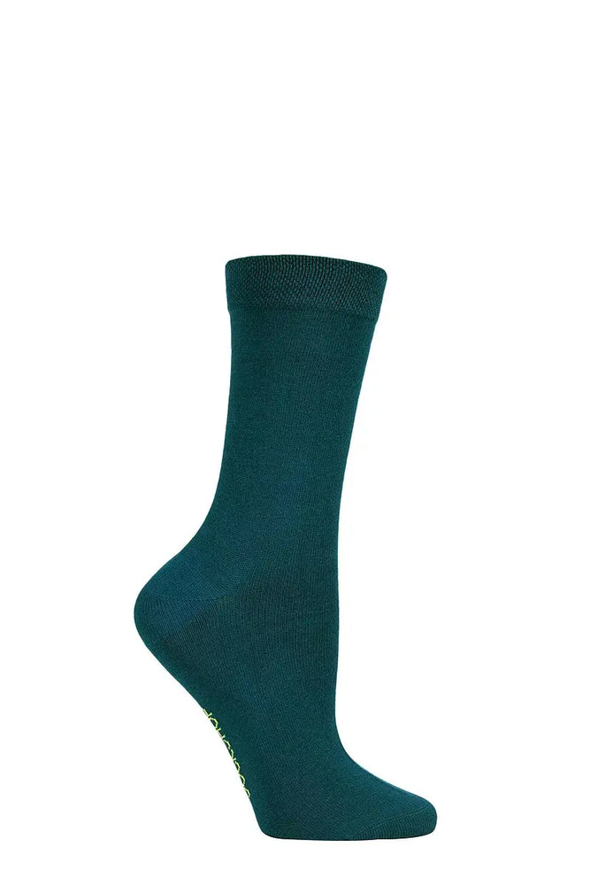 Bamboo Socks with Smooth Toe Seams Evergreen LazyPanda
