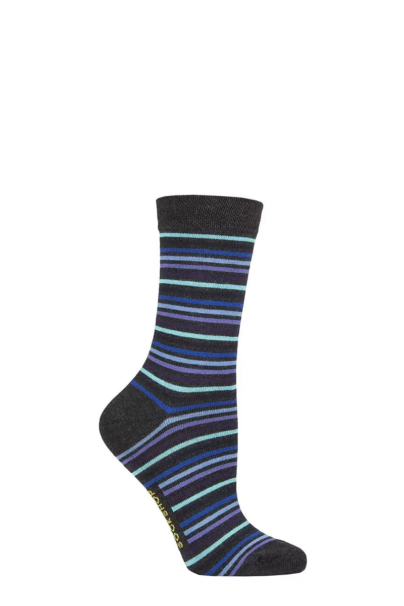 Bamboo Socks with Smooth Toe Seams November Rain LazyPanda