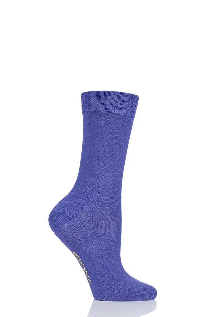Bamboo Socks with Smooth Toe Seams Purple People Eater LazyPanda