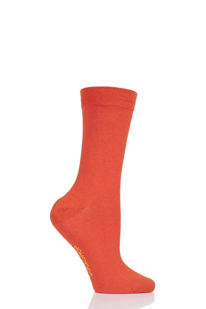 Bamboo Socks with Smooth Toe Seams Tangerine Dream LazyPanda