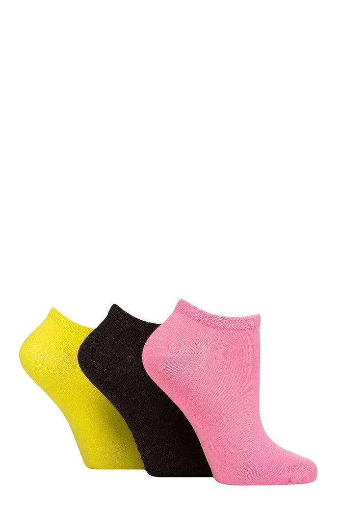 Bamboo Trainer Socks with Smooth Toe Seams Lime Refresher Plain LazyPanda