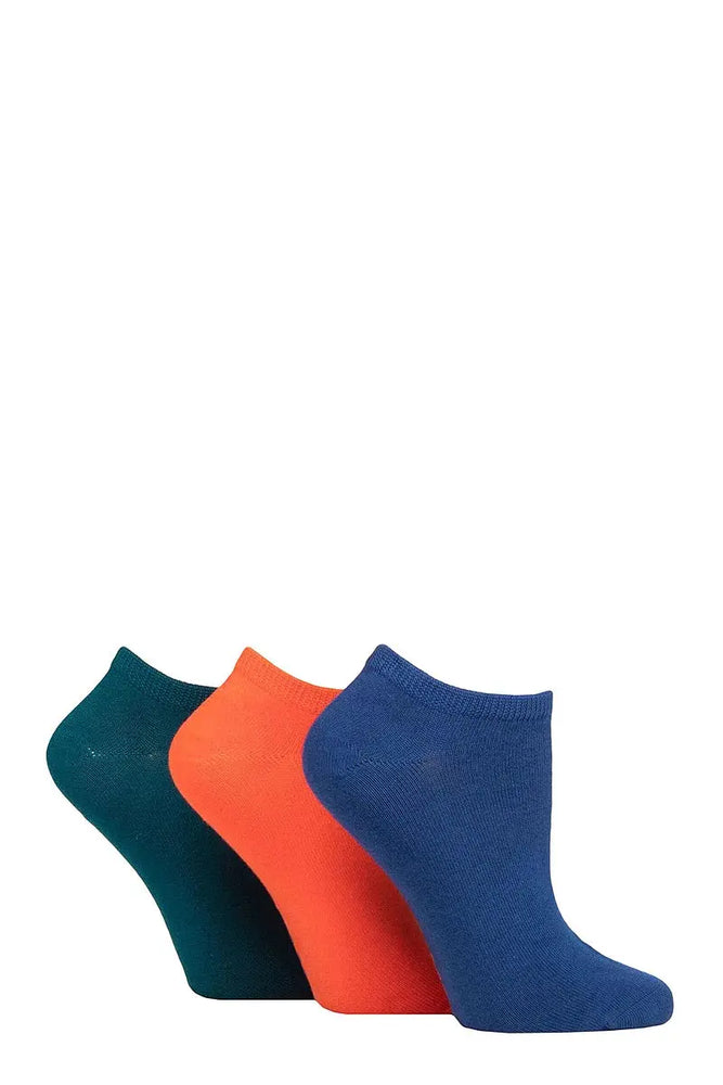 Bamboo Trainer Socks with Smooth Toe Seams Mandarin Plain LazyPanda