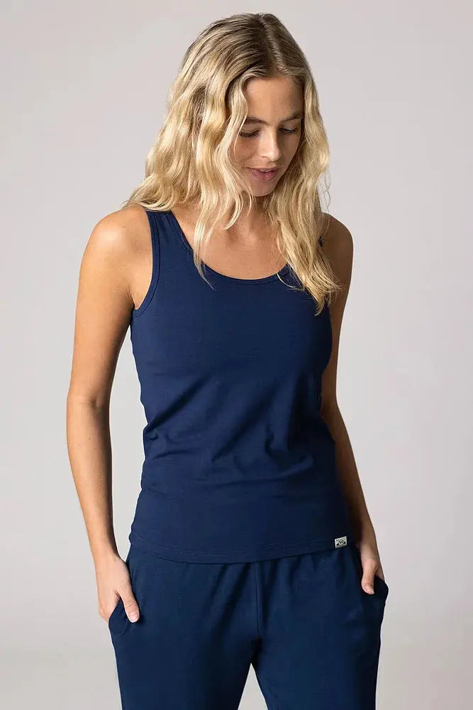 Bamboo Women's Loungewear Vest Top LazyPanda