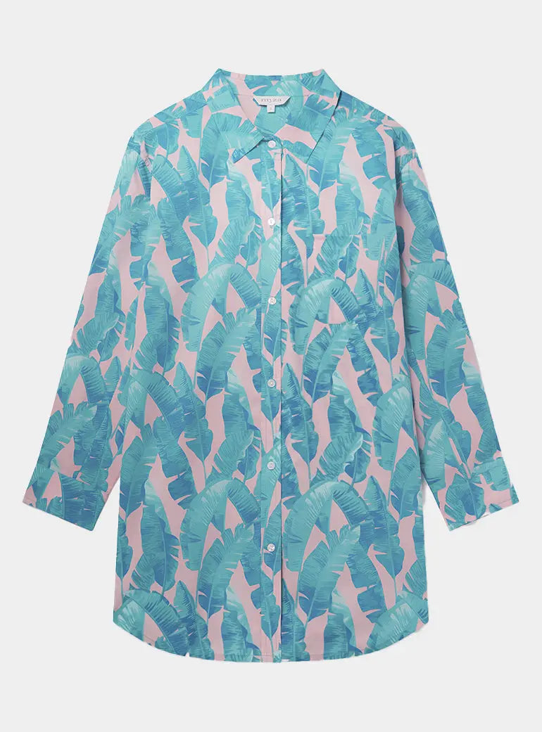 Banana Leaves Women's Organic Cotton Nightshirt Myza