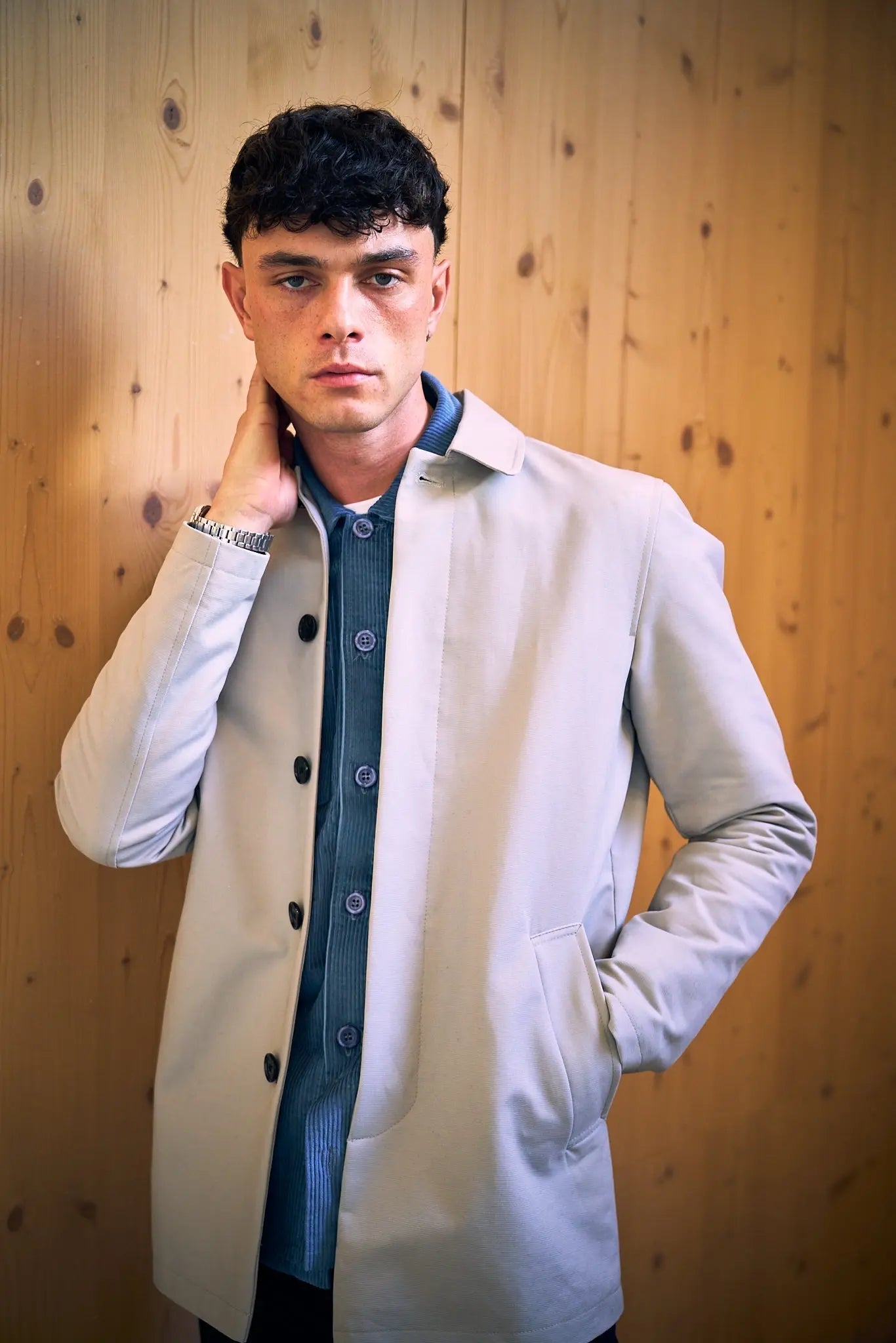 Bank Short Mac Lined  - Putty DX Wear London