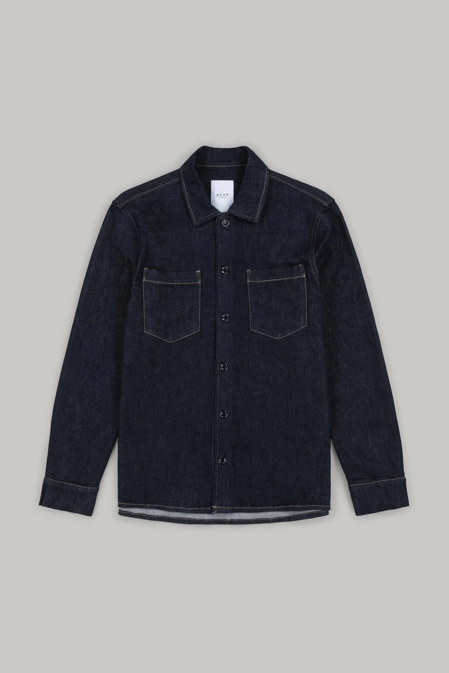 Bart Denim Button Overshirt - EverBlue Wear London