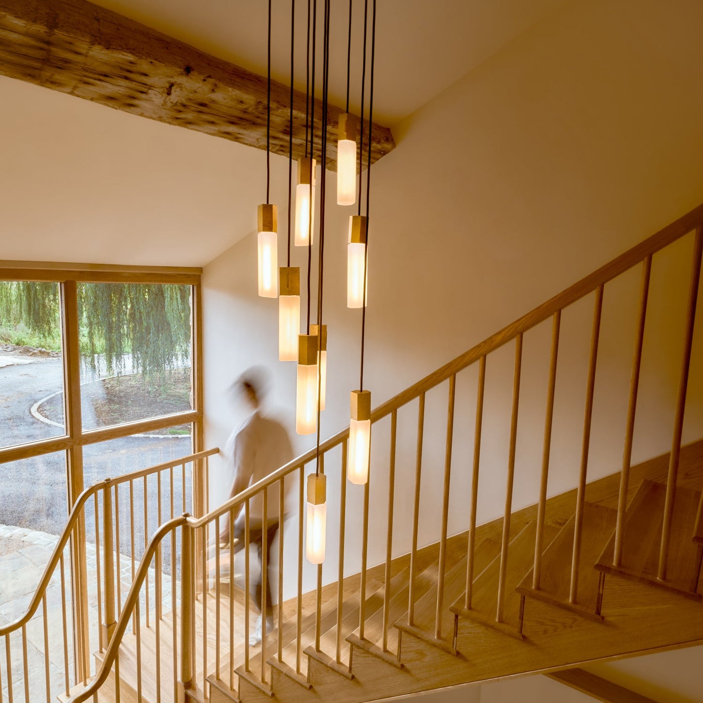 Basalt Nine Pendant in Brass Tala