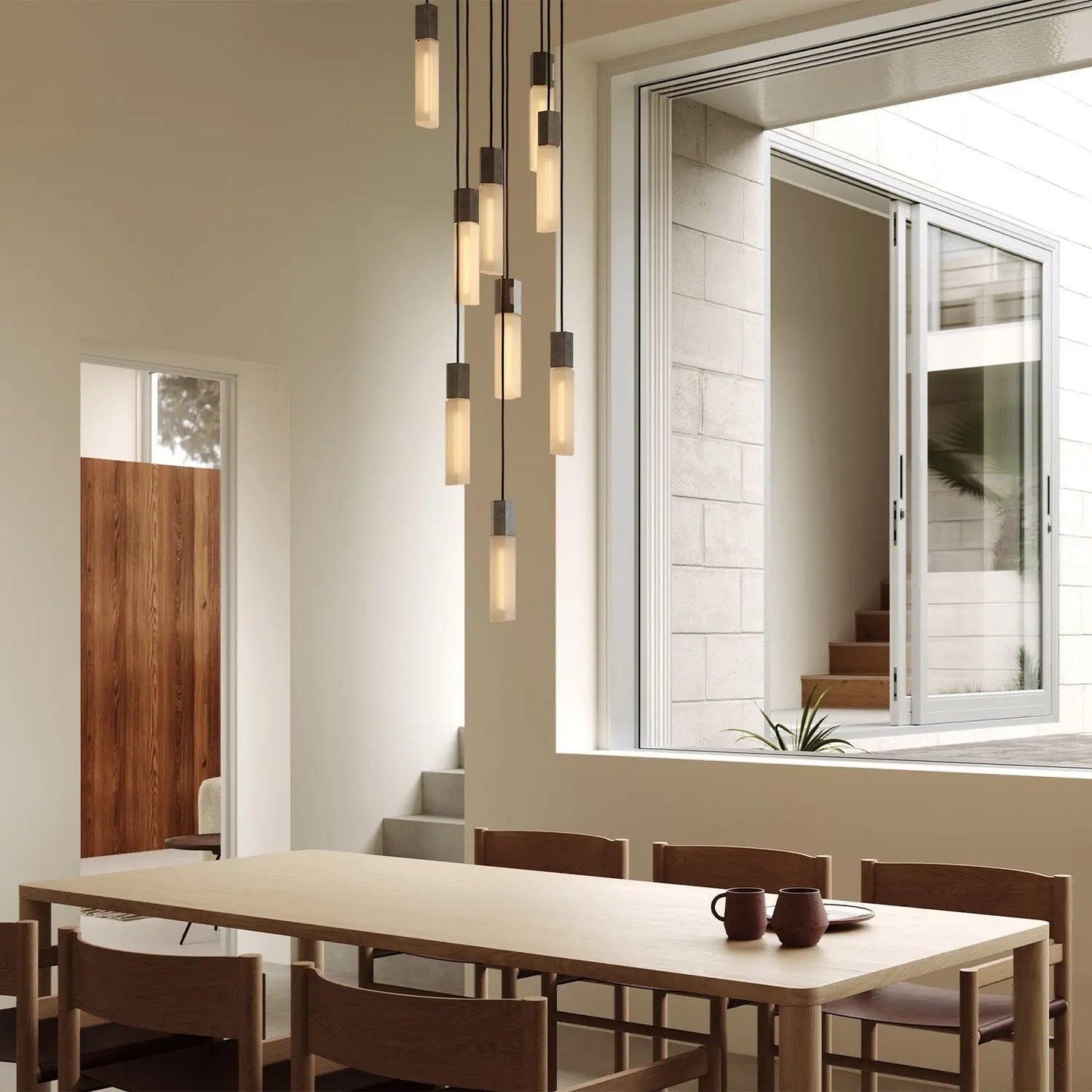 Basalt Nine Pendant in Stainless Steel Tala
