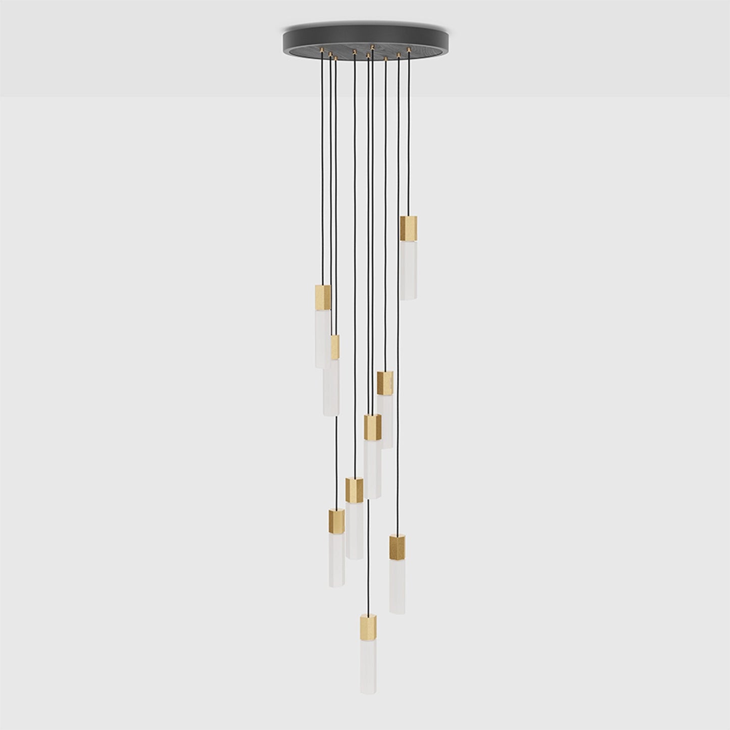 Basalt Nine Pendant in Brass Tala