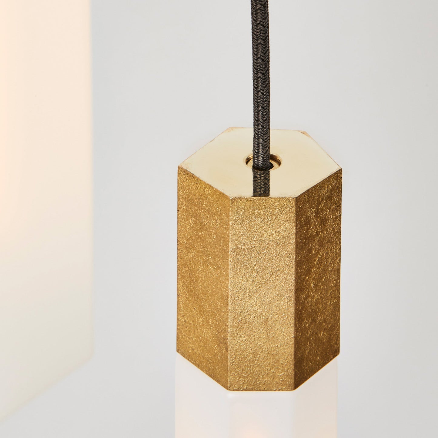 Basalt Triple Pendant in Brass Tala