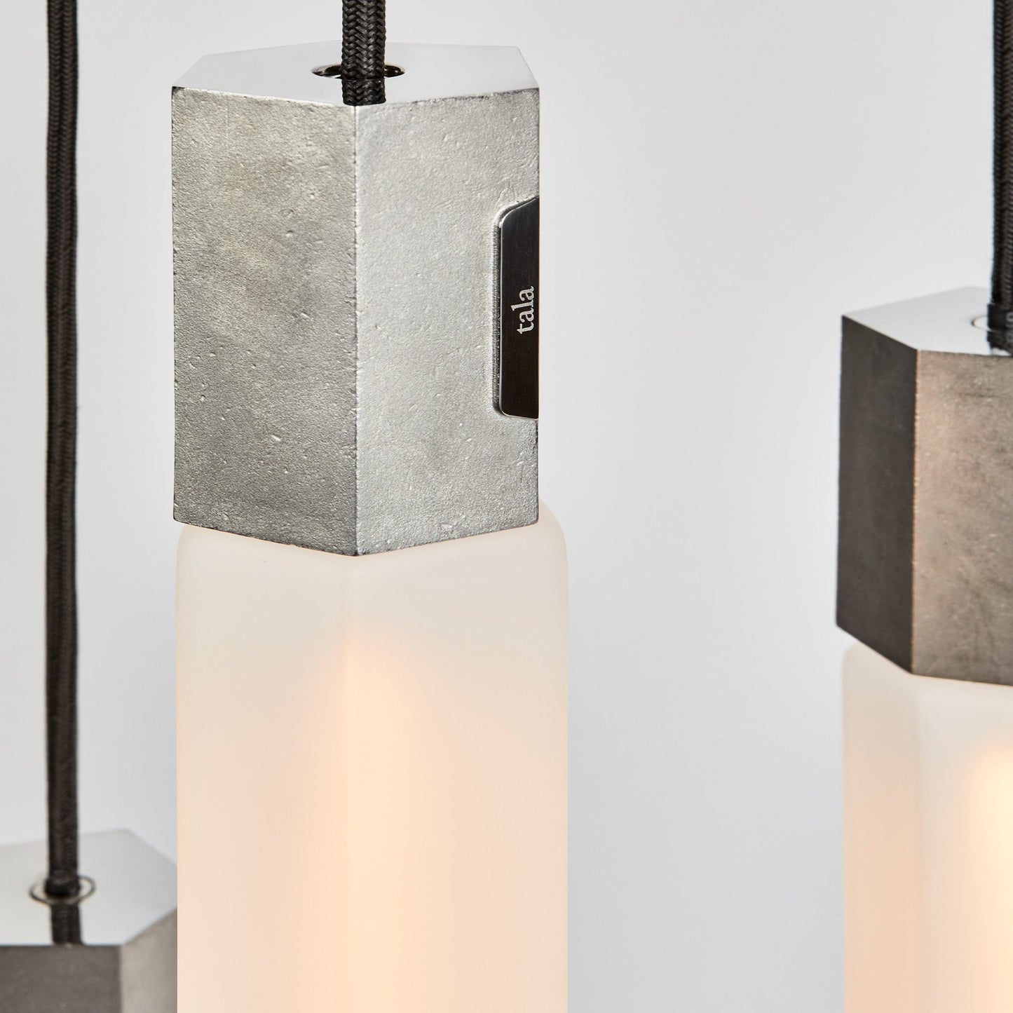Basalt Triple Pendant in Stainless Steel Tala