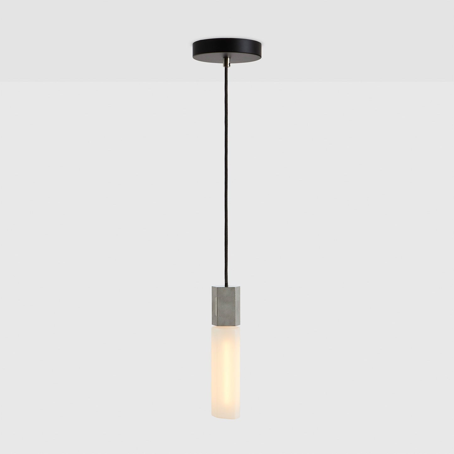 Basalt Single Pendant in Stainless Steel Tala
