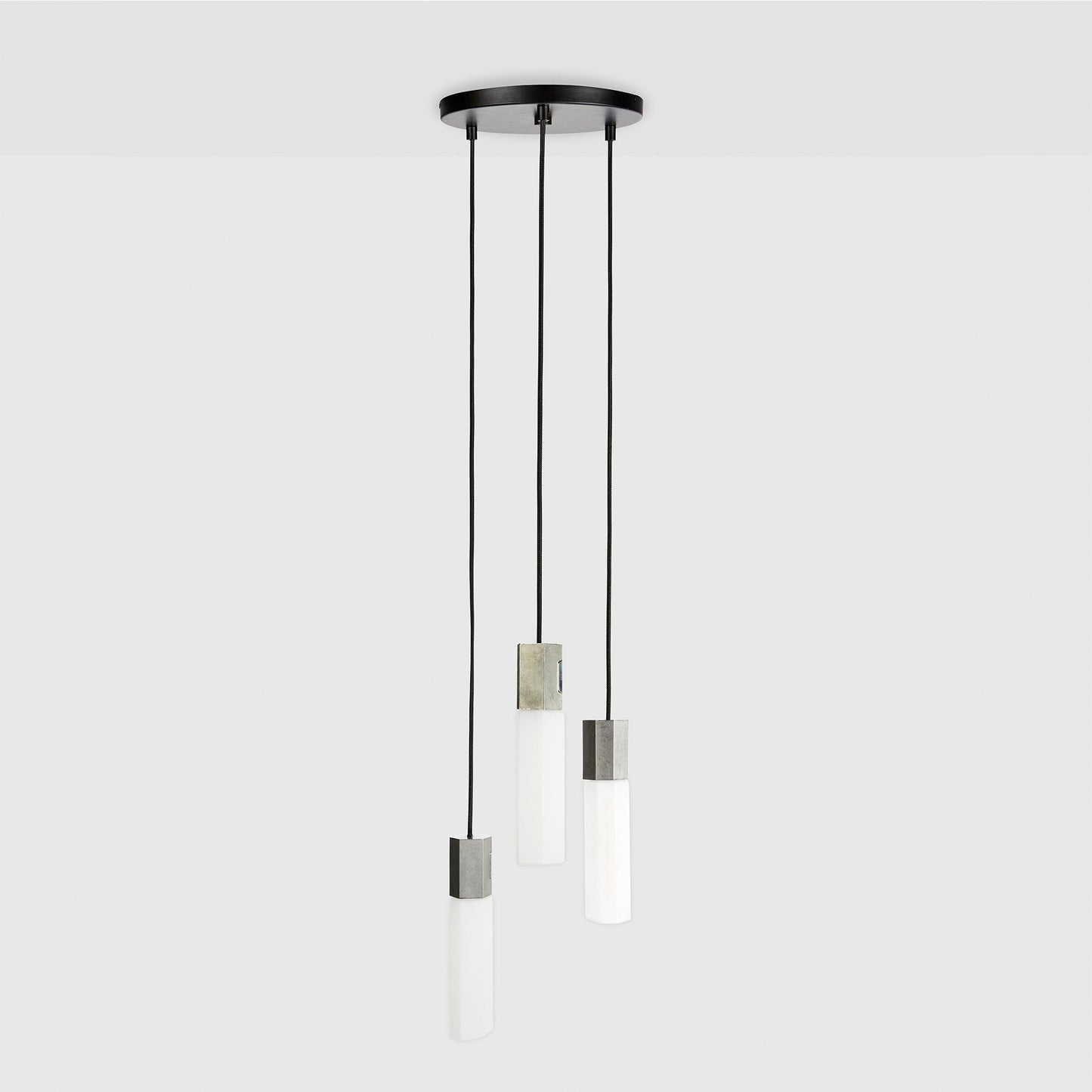 Basalt Triple Pendant in Stainless Steel Tala
