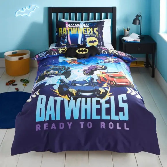 Batwheels Duvet Cover and Pillowcase Set Dunelm
