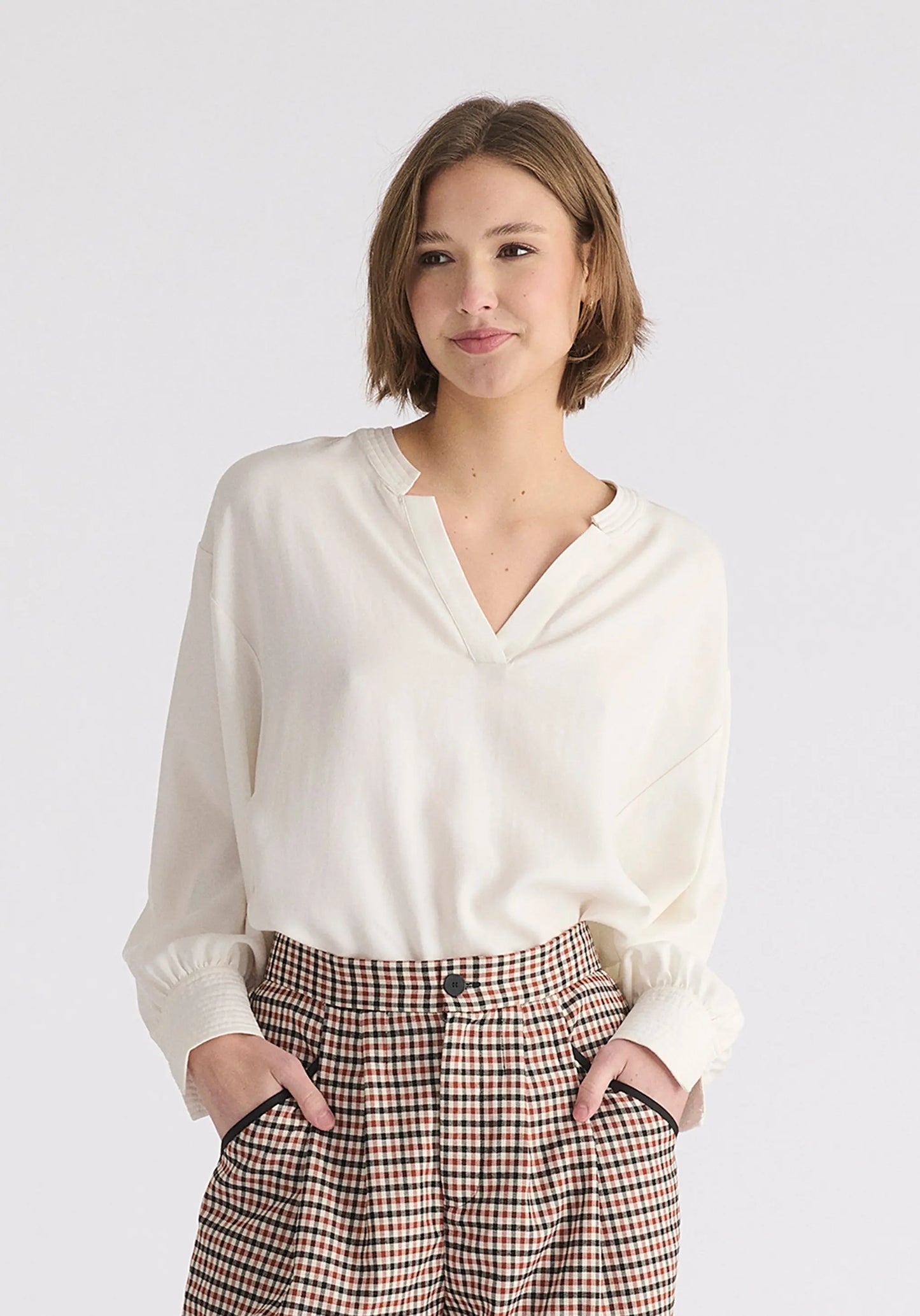 Batwing Lyocell Blouse Paisie