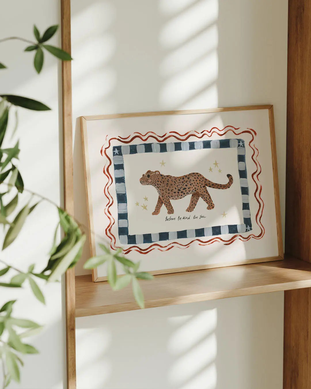 Be You - Jaguar Art Print Indigo Lion & The Pear