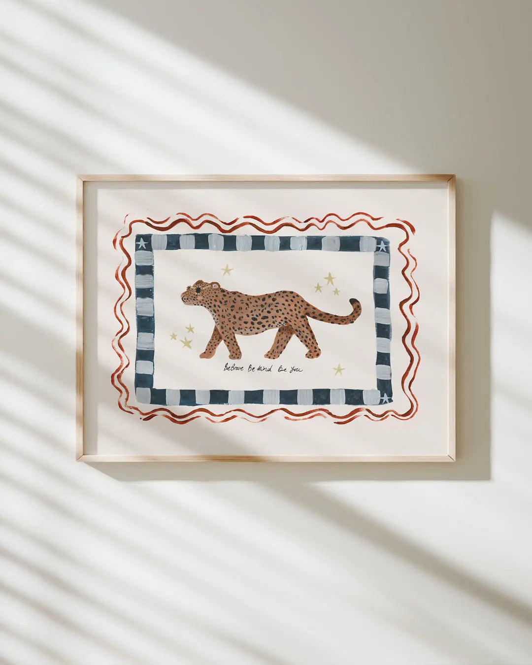 Be You - Jaguar Art Print Indigo Lion & The Pear