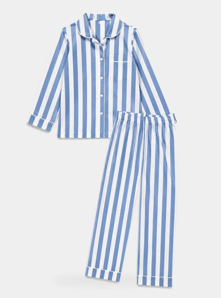 Beach Stripe Girls Pyjama Trouser Set Woodstock Laundry