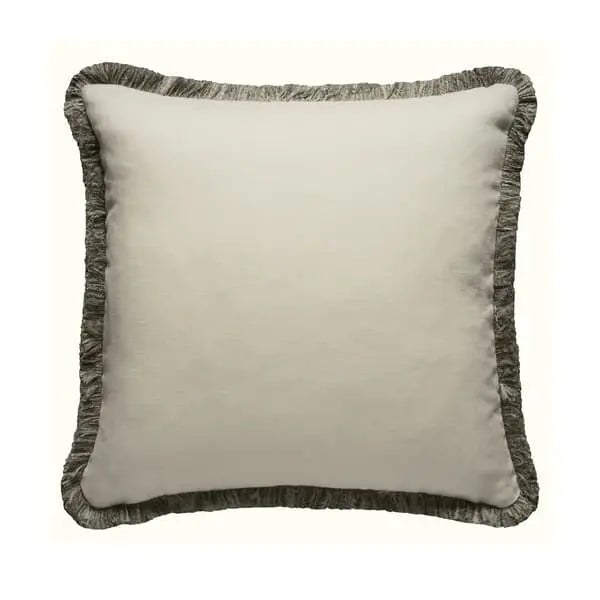 Beagle Cloud/Stormy, Sustainable Feather, Cushion, Cloud & Stormy With Trim/Fringe & Linen & Linen Blend Plain Andrew Martin