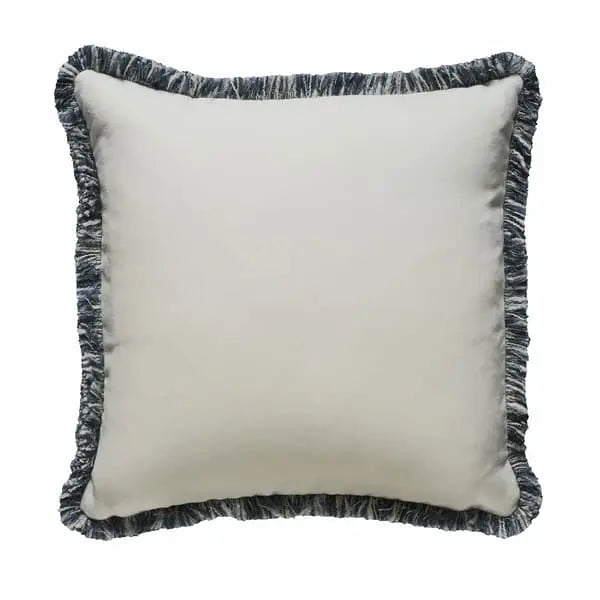 Beagle Salt/Moscow Mule, Sustainable Feather, Cushion, Salt & Moscow Mule With Trim/Fringe & Linen & Linen Blend Plain Andrew Martin