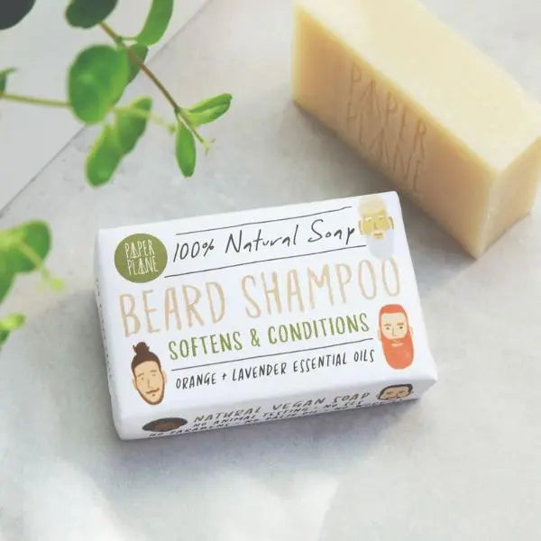 Beard Shampoo 100% Natural Vegan Paper Plane