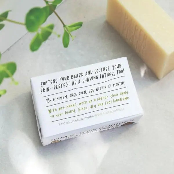 Beard Shampoo 100% Natural Vegan Paper Plane