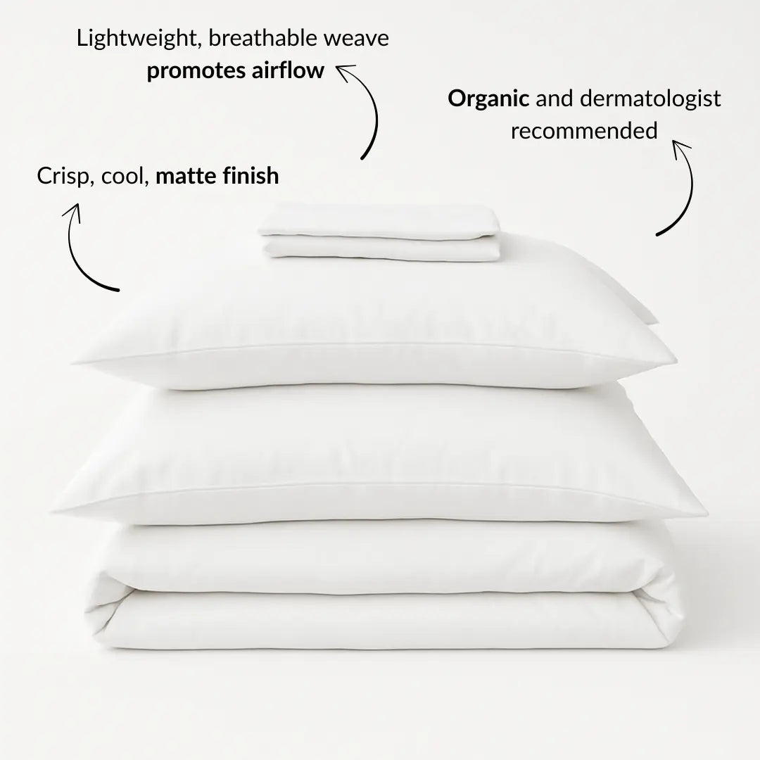 Bed Sheet Set (Organic Cotton Percale) Ethical Bedding™