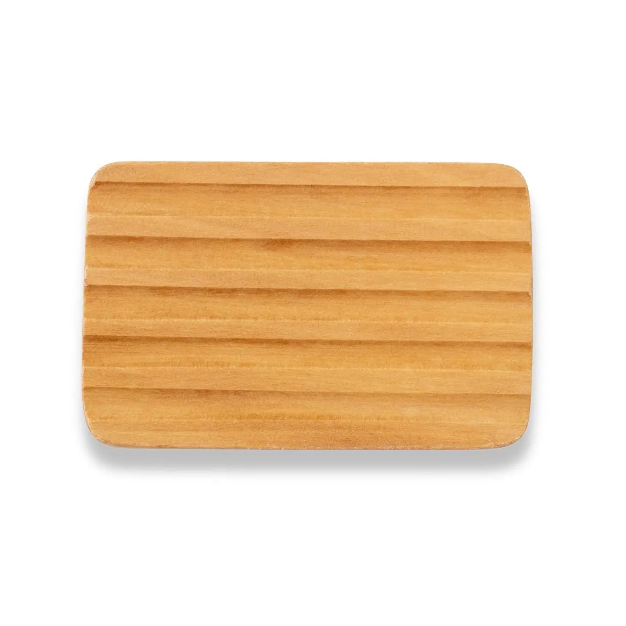 Beech Wood Ridged Soap Dish Eco Bath London
