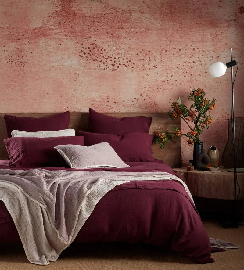 Beetroot Linen Duvet Cover The Secret Linen Store