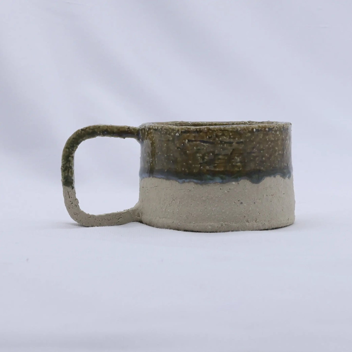 Beige Grande Handmade Milled Stoneware Big Ceramic Mug Ribera Handmade Ceramics