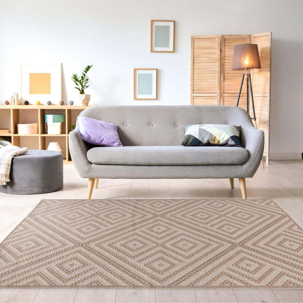 Beige Jute Looking Washable Rugs The Rugs